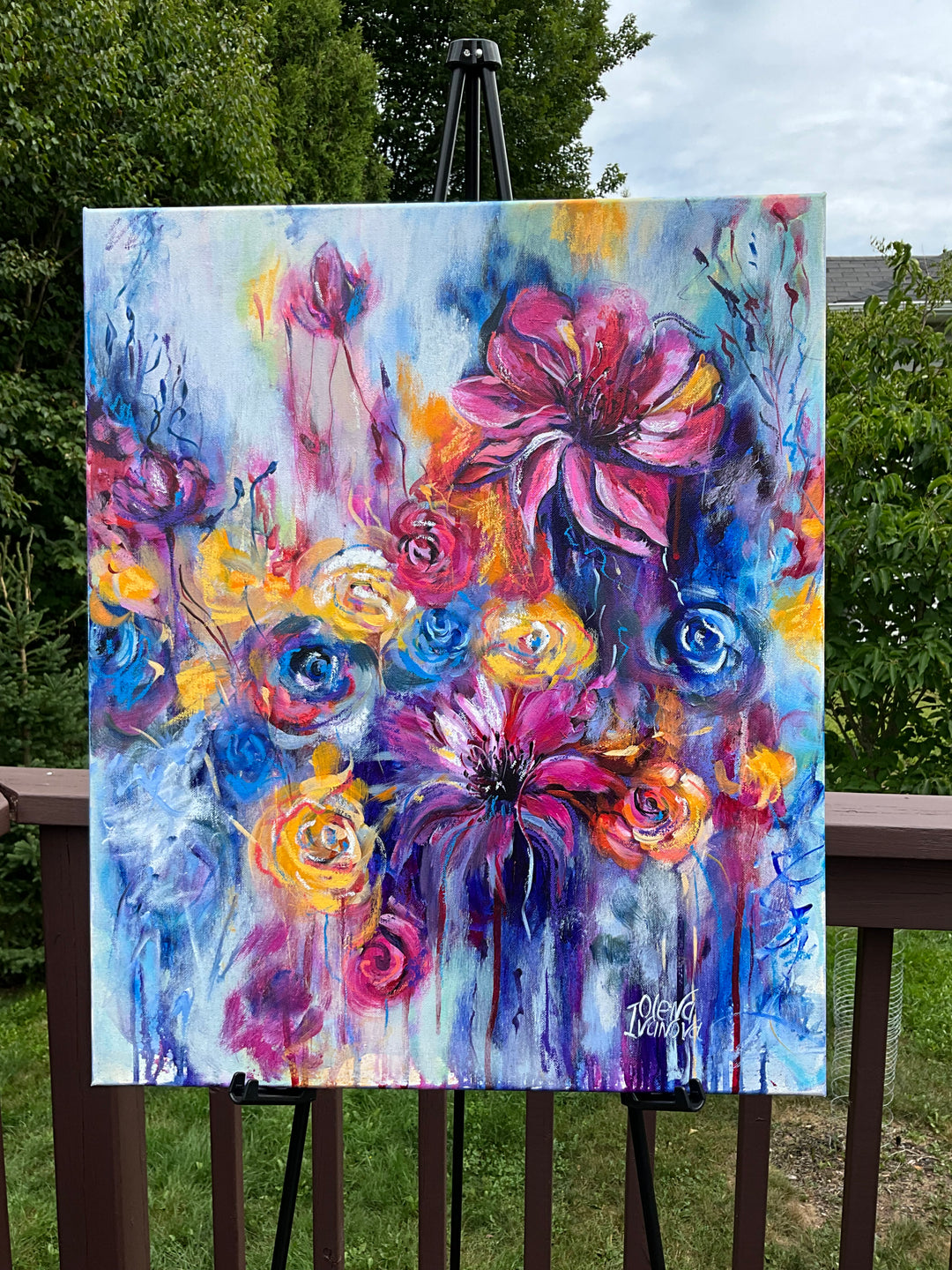 Yellow-pink flowers